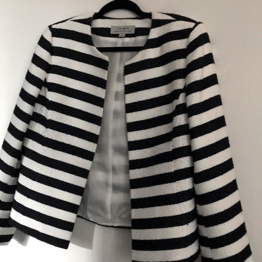 Tahiti short blazer blue and white stripped